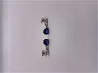Orecchini Soma Gioielli Donna Orecchini in oro diamanti e zaffiri in Oro Zaffiro blu 2.32 Ct BOS OR OB/ZF/BR - BOS OR OB/ZF/BR